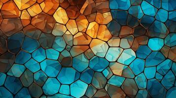 AI generated Mosaic and Tessellations background photo