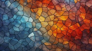 AI generated Mosaic and Tessellations background photo