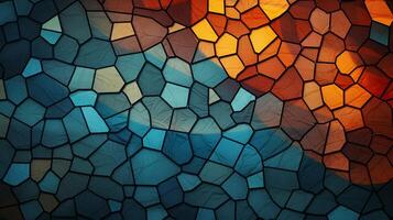 AI generated Mosaic and Tessellations background photo