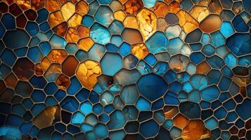 AI generated Mosaic and Tessellations background photo