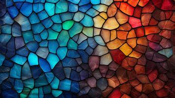 AI generated Mosaic and Tessellations background photo