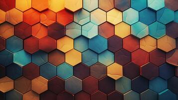 AI generated Mosaic and Tessellations background photo