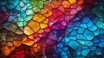 AI generated Mosaic and Tessellations background photo