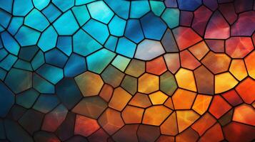 AI generated Mosaic and Tessellations background photo