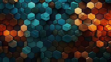 AI generated Mosaic and Tessellations background photo