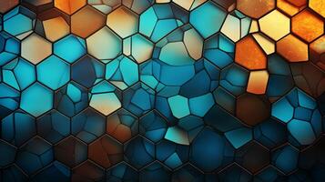 AI generated Mosaic and Tessellations background photo