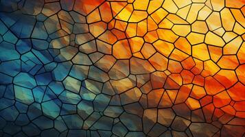 AI generated Mosaic and Tessellations background photo