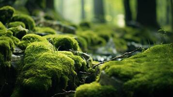 AI generated Moss Green background photo