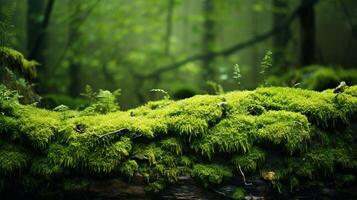 AI generated Moss Green background photo