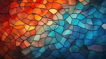 AI generated Mosaic and Tessellations background photo