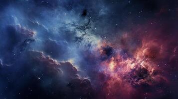 AI generated Nebula Astronomy Background photo