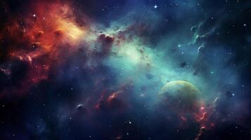 AI generated Nebula high quality Background photo