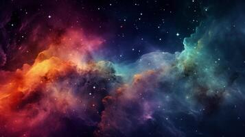 AI generated Nebula Astronomy Background photo