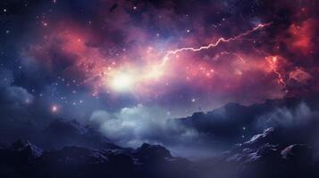 AI generated Nebula high quality Background photo