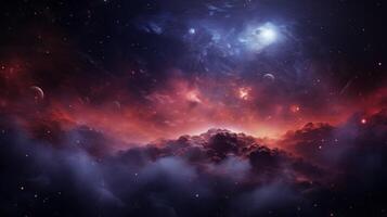 AI generated Nebula high quality Background photo