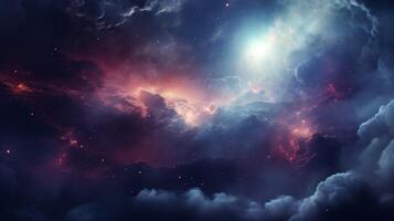 AI generated Nebula high quality Background photo