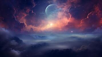 AI generated Nebula high quality Background photo