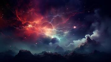 AI generated Nebula high quality Background photo