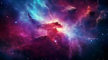 AI generated Nebula high quality Background photo