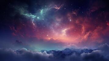 AI generated Nebula high quality Background photo