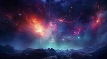 AI generated Nebula high quality Background photo