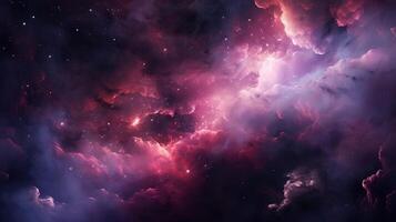 AI generated Nebula Celestial Bodies Background photo