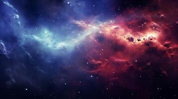 AI generated Nebula Celestial Bodies Background photo