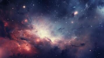 AI generated Nebula Clouds Background photo