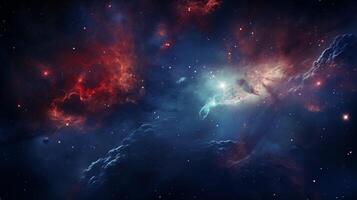 AI generated Nebula Colonization Background photo