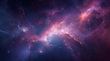 AI generated Nebula Cosmic Rays Background photo