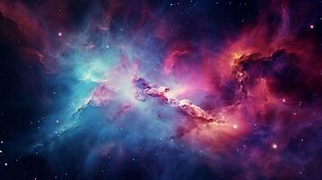 AI generated Nebula Dream Background photo