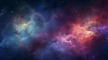 AI generated Nebula Dust Background photo