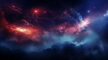 AI generated Nebula Fantasy Background photo