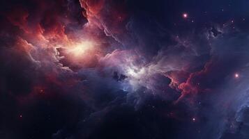 AI generated Nebula Galaxy Background photo