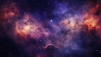 AI generated Nebula Galaxy Background photo
