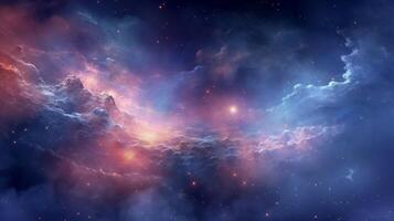 AI generated Nebula Gravity Background photo
