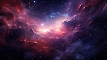 AI generated Nebula Illustration Background photo