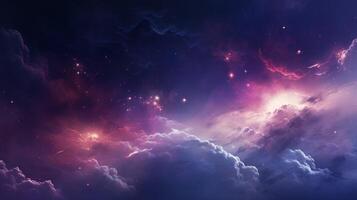 AI generated Nebula Illustration Background photo