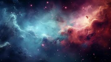 AI generated Nebula Galaxy Background photo