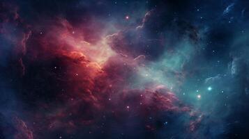 AI generated Nebula Interstellar Background photo