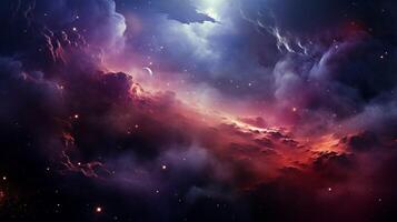 AI generated Nebula Odyssey Background photo