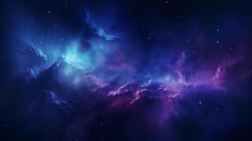 AI generated Nebula Night Sky Background photo