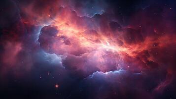 AI generated Nebula Phenomena Background photo