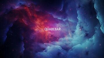 AI generated Nebula Quasar Background photo