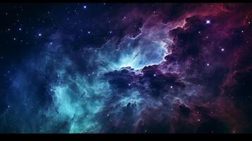 AI generated Nebula Space Background photo