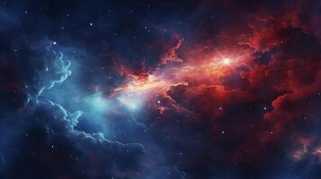 AI generated Nebula Space Background photo