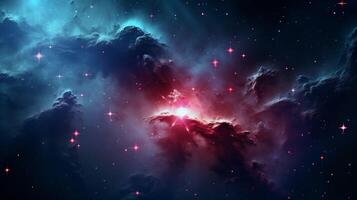 AI generated Nebula Space Background photo