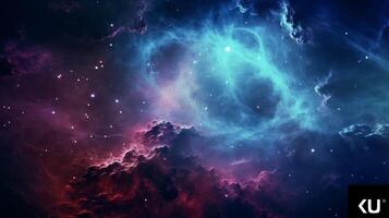 AI generated Nebula Space Background photo