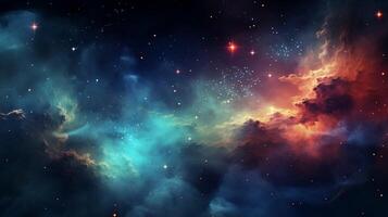 AI generated Nebula Starry Background photo