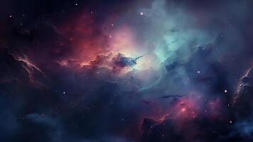 AI generated Nebula Stellar Evolution Background photo